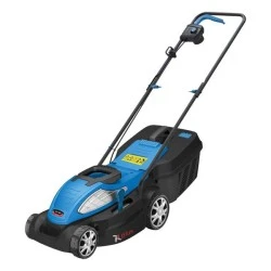 Χλοοκοπτική ηλεκτρική μηχανή PLUS XL 1400W με πλαστικό κάδο 35L και ένδειξη πληρότητας