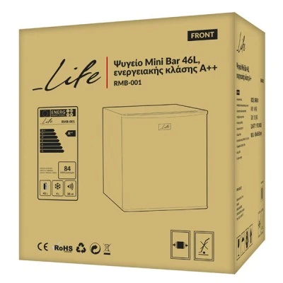 Ψυγείο Mini Bar LIFE RMB-001 45L με ανεξάρτητος θάλαμος κατάψυξης με πορτάκι ενεργειακής κλάσης A++ Ψυγείο Mini Bar LIFE RMB-001 45L με ανεξάρτητος θάλαμος κατάψυξης με πορτάκι ενεργειακής κλάσης A++