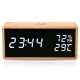 Bamboo ψηφιακό θερμόμετρο/υγρόμετρο LIFE WES-108 BAMBOO εσωτερικού χώρου με ρολόι & ημερολόγιο