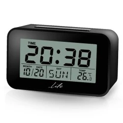Ψηφιακό ρολόι - ξυπνητήρι LIFE ACL-201 με οθόνη LCD θερμόμετρο εσωτερικού χώρου και ημερολόγιο