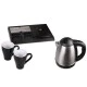 Δίσκος καλωσορίσματος LIFE Welcome με inox βραστήρα 1.2L 1800W και 2 κούπες Δίσκος καλωσορίσματος LIFE Welcome με inox βραστήρα 1.2L 1800W και 2 κούπες