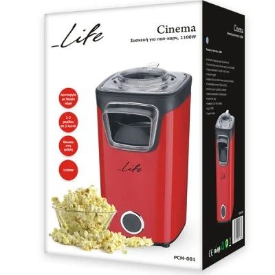 Συσκευή για ποπ-κορν LIFE Cinema 1100W 220-240V 50 Hz με κυκλοφορία θερμού αέρα