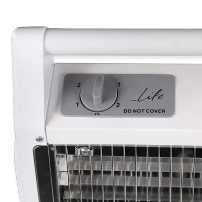 Ηλεκτρική θερμάστρα χαλαζία LIFE Q-HEAT 1200W με προστασία από υπερθέρμανση για χώρους έως 20 τ.μ.