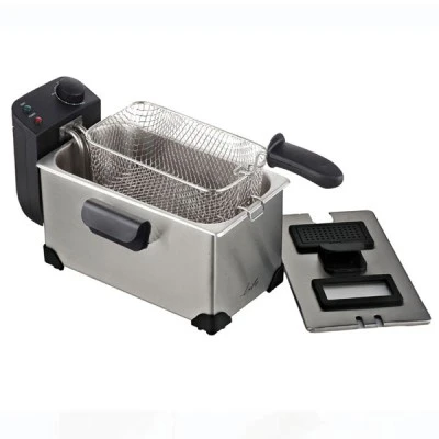 Ανοξείδωτη φριτέζα 3L 2200W 230V LIFE Friteza με ρυθμιζόμενο θερμοστάτη και λυχνία ελέγχου