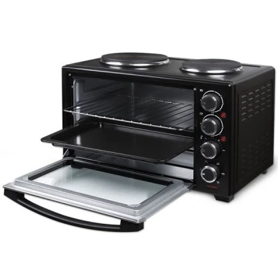 Ηλεκτρικό κουζινάκι LIFE 38L 3200W 230V 50/60Hz με κυκλοφορία θερμού αέρα και 2 εστίες