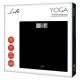 Γυάλινη ηλεκτρονική ζυγαριά μπάνιου LIFE YOGA με ένδειξη θερμοκρασίας χώρου με ψηφιακή οθόνη