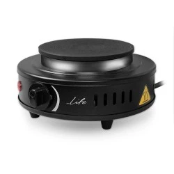 Επιτραπέζια ηλεκτρική εστία LIFE MATAKI Black 500W 220-240V με αντιολισθητικά ποδαράκια