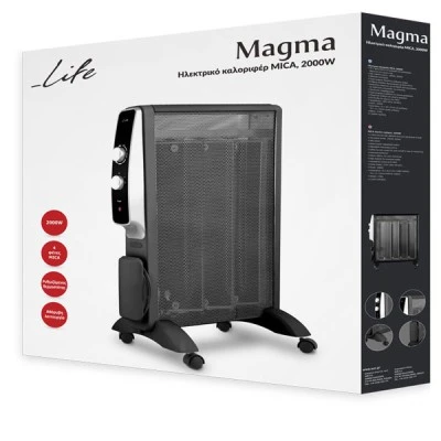 Ηλεκτρικό καλοριφέρ MICA LIFE Magma 2000W αθόρυβης λειτουργίας για χώρους έως 40τ.μ.