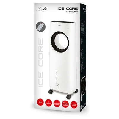 Air cooler LIFE ICE CORE 80W 4L με λειτουργία ψύξης μέσω εξάτμισης νερού & πλήκτρα αφής Air cooler LIFE ICE CORE 80W 4L με λειτουργία ψύξης μέσω εξάτμισης νερού & πλήκτρα αφής