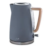 Premium design βραστήρας LIFE RITZ Grey 1.7L 2200W σε γκρι χρώμα με προστασία υπερθέρμανσης
