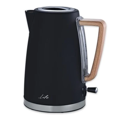 Premium design βραστήρας LIFE RITZ Black 1.7L 2200W με περίβλημα σε μαύρο soft-touch χρώμα
