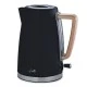 Premium design βραστήρας LIFE RITZ Black 1.7L 2200W με περίβλημα σε μαύρο soft-touch χρώμα