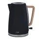 Premium design βραστήρας LIFE RITZ Black 1.7L 2200W με περίβλημα σε μαύρο soft-touch χρώμα