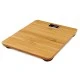 Bamboo ηλεκτρονική ζυγαριά μπάνιου LIFE NATURE 28x28cm με ψηφιακή οθόνη LCD