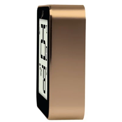 Ψηφιακό θερμόμετρο και υγρόμετρο LIFE Alu Mini ROSE GOLD εσωτερικού χώρου με πλαίσιο αλουμινίου
