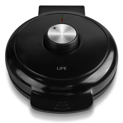Βαφλιέρα LIFE HEART 1000W 220V με 2 ενδεικτικές λυχνίες λειτουργίας & επίτευξης θερμοκρασίας ψησίματ