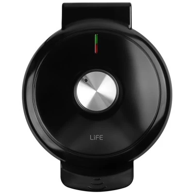 Βαφλιέρα LIFE HEART 1000W 220V με 2 ενδεικτικές λυχνίες λειτουργίας & επίτευξης θερμοκρασίας ψησίματ
