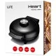 Βαφλιέρα LIFE HEART 1000W 220V με 2 ενδεικτικές λυχνίες λειτουργίας & επίτευξης θερμοκρασίας ψησίματ