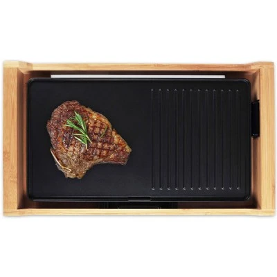 Ηλεκτρική γκριλιέρα LIFE JAPANESE GRILL Teppanyaki 1800W με πλαίσιο από bamboo Ηλεκτρική γκριλιέρα LIFE JAPANESE GRILL Teppanyaki 1800W με πλαίσιο από bamboo