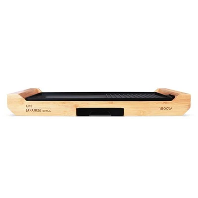 Ηλεκτρική γκριλιέρα LIFE JAPANESE GRILL Teppanyaki 1800W με πλαίσιο από bamboo Ηλεκτρική γκριλιέρα LIFE JAPANESE GRILL Teppanyaki 1800W με πλαίσιο από bamboo