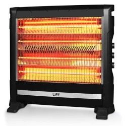 Ηλεκτρική θερμάστρα χαλαζία LIFE VESTA 2800W με ανεμιστήρα και υγραντήρα