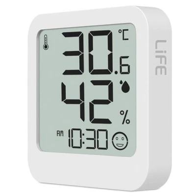 Ψηφιακό θερμόμετρο και υγρόμετρο LIFE CONTEMPO WHITE με ευκρινή LCD οθόνη εσωτερικού χώρου Ψηφιακό θερμόμετρο και υγρόμετρο LIFE CONTEMPO WHITE με ευκρινή LCD οθόνη εσωτερικού χώρου