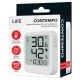 Ψηφιακό θερμόμετρο και υγρόμετρο LIFE CONTEMPO WHITE με ευκρινή LCD οθόνη εσωτερικού χώρου Ψηφιακό θερμόμετρο και υγρόμετρο LIFE CONTEMPO WHITE με ευκρινή LCD οθόνη εσωτερικού χώρου