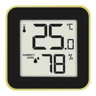 Ψηφιακό θερμόμετρο και υγρόμετρο LIFE ALU MINI SUN εσωτερικού χώρου με πλαίσιο αλουμινίου