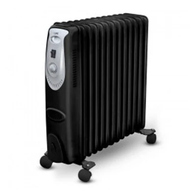 Καλοριφέρ λαδιού με 13 φέτες 2500W μαύρο με 3 επίπεδα λειτουργίας & ροδάκια για εύκολη μεταφορά Καλοριφέρ λαδιού με 13 φέτες 2500W μαύρο με 3 επίπεδα λειτουργίας & ροδάκια για εύκολη μεταφορά