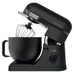 Κουζινομηχανή LiFE Fine Dining της σειράς Flat Black με κάδο μίξης 7L ισχύς1500W με 6 ταχύτητες με 3 γάντζους