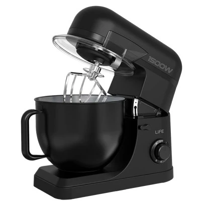 Κουζινομηχανή LiFE Fine Dining της σειράς Flat Black με κάδο μίξης 7L ισχύς1500W με 6 ταχύτητες με 3 γάντζους Κουζινομηχανή LiFE Fine Dining της σειράς Flat Black με κάδο μίξης 7L ισχύς1500W με 6 ταχύτητες με 3 γάντζους