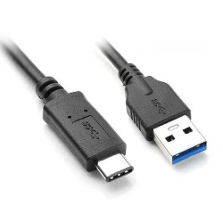 Καλώδιο USB 3.0 σε USB Type-C POWERTECH 1m σε μαύρο χρώμα