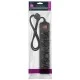 Πολύπριζο 5 θέσεων SONORA PSB501 3500W 16A με διακόπτη ON/OFF και καλώδιο 1.5m σε μαύρο χρώμα
