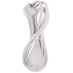 Προέκταση καλωδίου σούκο 3 μέτρα SONORA EC3W100 3 x 1.5 mm² 3500W 250V 16A σε λευκό χρώμα