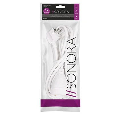 Προέκταση καλωδίου σούκο 3 μέτρα SONORA EC3W100 3 x 1.5 mm² 3500W 250V 16A σε λευκό χρώμα Προέκταση καλωδίου σούκο 3 μέτρα SONORA EC3W100 3 x 1.5 mm² 3500W 250V 16A σε λευκό χρώμα