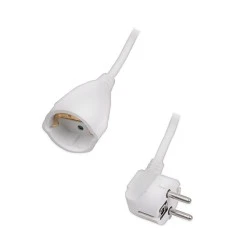 Προέκταση καλωδίου σούκο 5 μέτρα SONORA EC5W100 3 x 1.5 mm² 3500W 250V 16A σε λευκό χρώμα