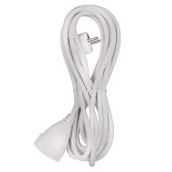 Προέκταση καλωδίου σούκο 5 μέτρα SONORA EC5W100 3 x 1.5 mm² 3500W 250V 16A σε λευκό χρώμα