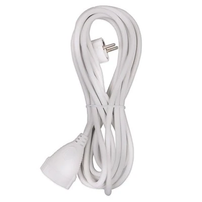 Προέκταση καλωδίου σούκο 5 μέτρα SONORA EC5W100 3 x 1.5 mm² 3500W 250V 16A σε λευκό χρώμα