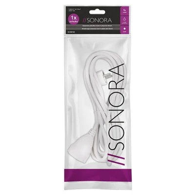 Προέκταση καλωδίου σούκο 5 μέτρα SONORA EC5W100 3 x 1.5 mm² 3500W 250V 16A σε λευκό χρώμα