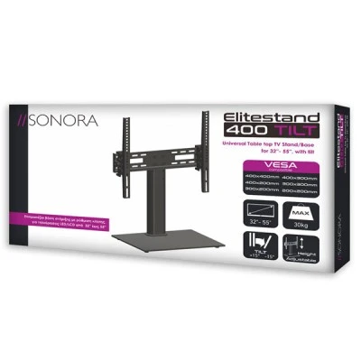 Επιτραπέζια βάση στήριξης SONORA EliteStand 400 Tilt με ρύθμιση κλίσης για τηλεοράσεις 32" - 55"