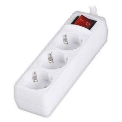 Πολύπριζο SONORA PSW301-3M 3 θέσεων με διακόπτη ON/OFF και καλώδιο 3m σε λευκό χρώμα