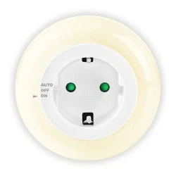Φωτάκι νυκτός LED SONORA RING LIGHT 0.5W 6lm με pass through πρίζα σούκο