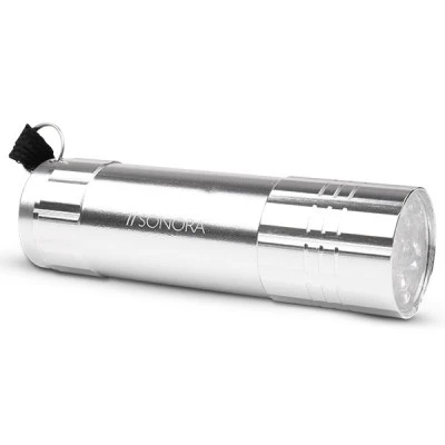 Αλουμινένιος mini φακός LED χειρός SONORA SILVER RAY 30lm ψυχρό λευκό φως 6000k & απόσταση 20m