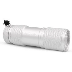 Mini φακός χειρός αλουμινένιος LED SONORA SILVER VERTEX 30lm 6000k σε ασημί χρώμα