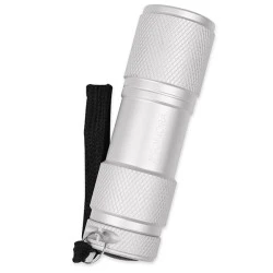 Mini φακός χειρός αλουμινένιος LED SONORA SILVER VERTEX 30lm 6000k σε ασημί χρώμα
