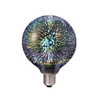 Διακοσμητικός λαμπτήρας led E27-G95-3D 7W 230V πολύχρωμο φως δέσμης 360°