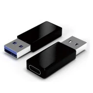 Αντάπτορας POWERTECH USB 3.0 αρσενικό σε USB Type-C θηλυκό σε μαύρο χρώμα