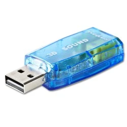 Εξωτερική κάρτα ήχου USB 2.0. NEDIS USCR10051BU με ενσωματωμένο ψηφιακό ενισχυτή