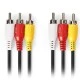 Καλώδιο NEDIS CVGP24300BK50 A/V 3x RCA αρσενικό - 3x RCA αρσενικό μήκους 5m σε μαύρο χρώμα