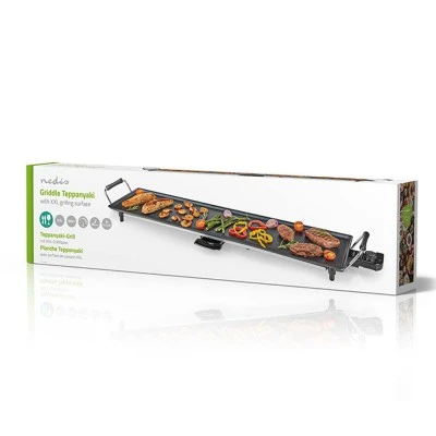 Γκριλιέρα Teppanyaki NEDIS FCTE110EBK90 με μεγάλη επιφάνεια 90x23 cm & αποσπώμενο καλώδιο τροφοδοσία Γκριλιέρα Teppanyaki NEDIS FCTE110EBK90 με μεγάλη επιφάνεια 90x23 cm & αποσπώμενο καλώδιο τροφοδοσία